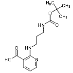 CAS#: 904816-06-4, 2-{[3-({[(2-Methyl-2-propanyl)oxy]carbonyl}amino)propyl]amino}nicotinic acid