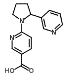 CAS#: 904817-27-2, 6-[2-(3-Pyridinyl)-1-pyrrolidinyl]nicotinic acid