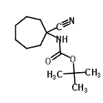 CAS#: 904817-73-8, 2-Methyl-2-propanyl (1-cyanocycloheptyl)carbamate
