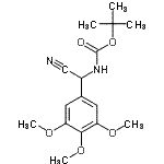 CAS#: 904818-28-6, 2-Methyl-2-propanyl [cyano(3,4,5-trimethoxyphenyl)methyl]carbamate