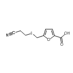 CAS#: 90564-11-7, 5-{[(2-Cyanoethyl)sulfanyl]methyl}-2-furoic acid