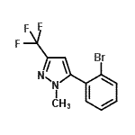 CAS#: 906352-89-4, 5-(2-Bromophenyl)-1-methyl-3-(trifluoromethyl)-1H-pyrazole