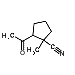 CAS#: 90642-66-3, 2-Acetyl-1-methylcyclopentanecarbonitrile
