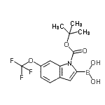 CAS#: 906644-32-4, [1-{[(2-Methyl-2-propanyl)oxy]carbonyl}-6-(trifluoromethoxy)-1H-indol-2-yl]boronic acid