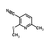 CAS#: 90716-15-7, 6-Methyl-2-(methylsulfanyl)nicotinonitrile
