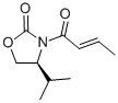 CAS 登录号：90719-29-2， (4S)-4-(1-甲基乙基)-3-[(2E)-1-氧代-2-丁烯-1-基]-2-恶唑烷酮