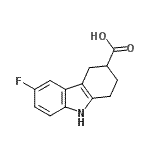 CAS#: 907211-31-8, 6-Fluoro-2,3,4,9-tetrahydro-1H-carbazole-3-carboxylic acid