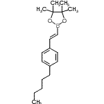 CAS 登录号：907626-13-5， 4,4,5,5-四甲基-2-[(E)-2-(4-戊基苯基)乙烯基]-1,3,2-二氧硼戊环