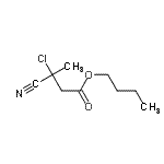 CAS 登录号：90797-18-5， 丁基3-氯-3-氰基丁酸酯