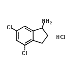 CAS#: 907973-35-7, 4,6-Dichloro-1-indanamine hydrochloride (1:1)