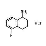 CAS#: 907973-43-7, 5-Fluoro-1,2,3,4-tetrahydro-1-naphthalenamine hydrochloride (1:1)