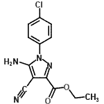 CAS#: 908584-68-9, Ethyl 5-amino-1-(4-chlorophenyl)-4-cyano-1H-pyrazole-3-carboxylate
