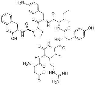 CAS 登录号：90937-05-6， 5-L-异亮氨酸-6-(4-氨基-L-苯丙氨酸)-血管紧张素 II
