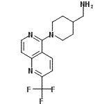 CAS#: 909644-98-0, 1-{1-[2-(Trifluoromethyl)-1,6-naphthyridin-5-yl]-4-piperidinyl}methanamine