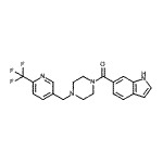 CAS#: 909666-68-8, 1H-Indol-6-yl(4-{[6-(trifluoromethyl)-3-pyridinyl]methyl}-1-piperazinyl)methanone