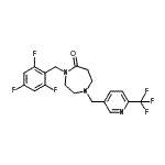 CAS#: 909668-89-9, 4-(2,4,6-Trifluorobenzyl)-1-{[6-(trifluoromethyl)-3-pyridinyl]methyl}-1,4-diazepan-5-one