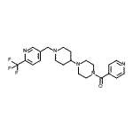CAS#: 909670-24-2, 4-Pyridinyl[4-(1-{[6-(trifluoromethyl)-3-pyridinyl]methyl}-4-piperidinyl)-1-piperazinyl]methanone