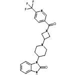 CAS#: 909682-47-9, 1-[1-(1-{[6-(Trifluoromethyl)-3-pyridinyl]carbonyl}-3-azetidinyl)-4-piperidinyl]-1,3-dihydro-2H-benzimidazol-2-one