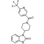 CAS#: 909682-74-2, 1-(1-{[6-(Trifluoromethyl)-3-pyridinyl]carbonyl}-4-piperidinyl)-1,3-dihydro-2H-benzimidazol-2-one