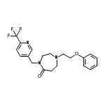CAS#: 909690-83-1, 1-(2-Phenoxyethyl)-4-{[6-(trifluoromethyl)-3-pyridinyl]methyl}-1,4-diazepan-5-one