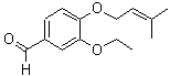 CAS 登录号：909853-98-1， 3-乙氧基-4-[(3-甲基-2-丁烯-1-基)氧基]苯甲醛