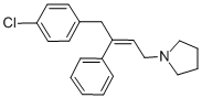 CAS#: 91-82-7, 1-(4-(4-Chlorophenyl)-3-phenylbut-2-enyl)pyrrolidine