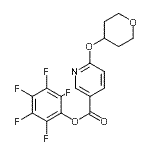 CAS#: 910036-96-3, Pentafluorophenyl 6-(tetrahydro-2H-pyran-4-yloxy)nicotinate