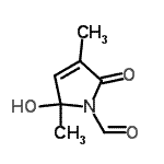 CAS#: 91024-62-3, 2-Hydroxy-2,4-dimethyl-5-oxo-2,5-dihydro-1H-pyrrole-1-carbaldehyde