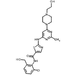 CAS#: 910297-58-4, N-[2-Chloro-6-(hydroxymethyl)phenyl]-2-({6-[4-(2-hydroxyethyl)-1-piperazinyl]-2-methyl-4-pyrimidinyl}amino)-1,3-thiazole-5-carboxamide