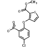 CAS 登录号：91041-13-3， 甲基3-(4-氯-2-硝基苯氧基)-2-噻吩羧酸酯