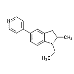 CAS 登录号：910442-06-7， 1-乙基-2-甲基-5-(4-吡啶基)吲哚啉