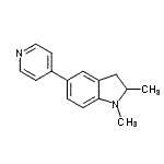 CAS 登录号：910442-07-8， 1,2-二甲基-5-(4-吡啶基)吲哚啉