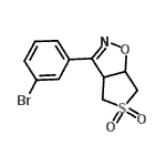 CAS#: 910442-25-0, 3-(3-Bromophenyl)-3a,4,6,6a-tetrahydrothieno[3,4-d][1,2]oxazole 5,5-dioxide