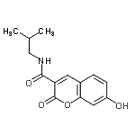 CAS 登录号：91153-72-9， 7-羟基-N-异丁基-2-氧代-2H-苯并吡喃-3-甲酰胺