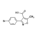 CAS#: 91182-58-0, 3-(4-Bromophenyl)-5-methyl-1,2-oxazole-4-carboxylic acid