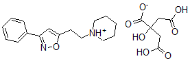 CAS 登录号：912-12-9， 3-苯基-5-(2-哌啶乙基)异恶唑柠檬酸盐