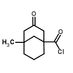 CAS#: 91244-99-4, 5-Methyl-3-oxobicyclo[3.3.1]nonane-1-carbonyl chloride