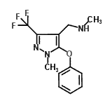 CAS#: 912569-73-4, N-Methyl-1-[1-methyl-5-phenoxy-3-(trifluoromethyl)-1H-pyrazol-4-yl]methanamine