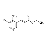 CAS 登录号：912760-87-3， 乙基(2E)-3-(4-氨基-5-溴-3-吡啶基)丙烯酸酯
