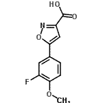 CAS 登录号：912763-96-3， 5-(3-氟-4-甲氧基苯基)-1,2-恶唑-3-羧酸