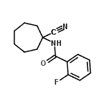 CAS 登录号：912771-12-1， N-(1-氰基环庚基)-2-氟苯甲酰胺