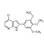CAS#: 913083-71-3, 4-Chloro-2-(3,4,5-trimethoxyphenyl)-1H-pyrrolo[2,3-b]pyridine