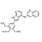 CAS#: 913168-12-4, N-[2-(3,4,5-Trimethoxyphenyl)-1H-pyrrolo[2,3-b]pyridin-4-yl]-3-quinolinamine