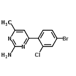 CAS#: 913322-58-4, 4-(4-Bromo-2-chlorophenyl)-6-methyl-2-pyrimidinamine