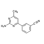CAS#: 913322-66-4, 3-(2-Amino-6-methyl-4-pyrimidinyl)benzonitrile