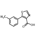 CAS 登录号：914220-25-0， 5-(3-甲基苯基)-1,3-恶唑-4-羧酸
