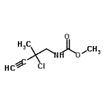 CAS#: 91434-62-7, Methyl (2-chloro-2-methyl-3-butyn-1-yl)carbamate