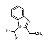 CAS#: 91459-70-0, 1-(Difluoromethyl)-2-ethyl-1H-benzimidazole