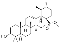CAS#: 915-32-2, 3-Hydroxy-(3alpha)-urs-12-en-28-oic acid methyl ester