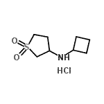 CAS#: 915402-20-9, N-Cyclobutyltetrahydro-3-thiophenamine 1,1-dioxide hydrochloride (1:1)